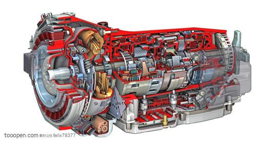 奔驰高清变速器内部结构图工业科技图片素材